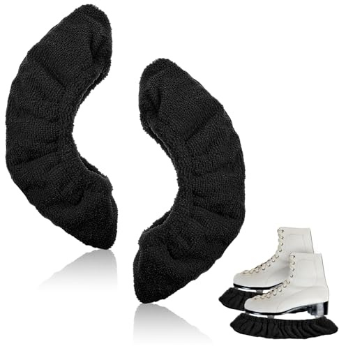 Xinjoduz Lot de 2 protections de patins à glace, protections de lame de sport pour patins de hockey, patins artistiques et à glace pour tout-petits, enfants, jeunes, adultes, hommes, femmes, garçons