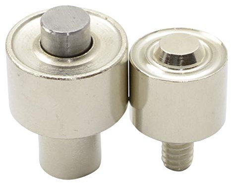 GETMORE Parts Werkzeug für Ösen, Ösenwerkzeug, Presswerkzeug, zweiteilig, für Ösenpresse, Handpresse, Hebelpresse, Nietpresse - für Metallösen, 10 mm
