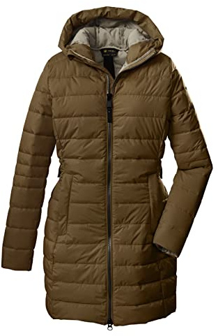 G.I.G.A. DX Women's Parka informal y funcional con estilo plumífero y capucha GW 34 WMN QLTD PRK, marrón claro, 38, 38803-000