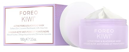 FOREO KIWI Active Pore & Blackhead Mask, 100g - Blackhead Remover - Clay Mask & moisturizing Jojoba Oil - Pore Minimizer - Skin Purifying & Detox Face Mask - Vegan & Cruelty-free - All Skin Types