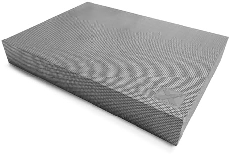 Xn8 Sports Exercise Balance Pads Non-Slip – Perfect for Physical Therapy, Yoga, Stability Training, Rehabilitation, and Core Workouts – Durable, Soft, and Comfortable Fitness Mat (Large,Grey)