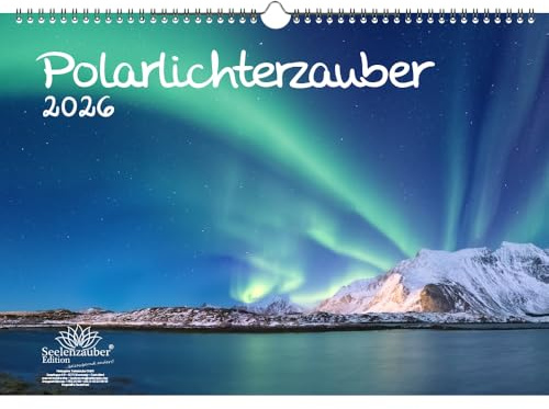 Polarljus magi DIN A3 kalender för 2026 polar norrsken – själsmagi