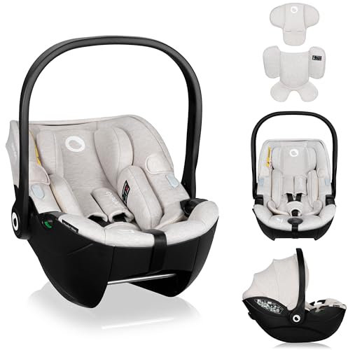 LIONELO MOXIE i-Size Kindersitz 40-87 cm, Babyschale Gruppe 0+, rückwärtsgerichtet, Kopfstütze verstellbar, Seitenschutz, i-Size R129