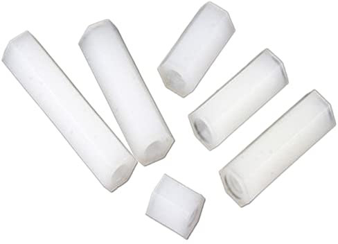 DNVGJUP Lfang-Socket Cap Screws Female To Female Nylon Standoff M2 M2.5 M3 M4*L White Pcb Nylon Standoff Spacer Column Plastic Spacing Screws, 20-50pcs, Durable and Corrosion Resistant(5mm,M3 50pcs)