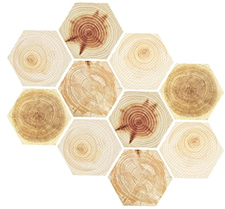 Operitacx 10piezas Pegatinas Antideslizantes para Suelo De Baño Diseño Hexagonal Adhesivo para Suelo De Cocina para Azulejos y Pisos