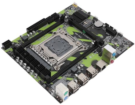Cosiki Combo de CPU de Placa Base, Mini ITX Motherboard DDR3 hasta 4GB/s Chip Integrado LGA 2011 Gaming Motherboard X79 VG3 Combo de RAM CPU de Placa Base VG3 para PC de Escritorio