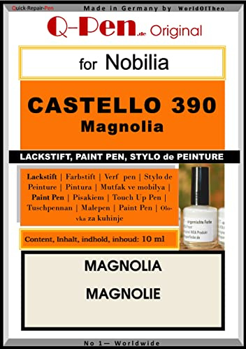 Q-Pen Ausbesserungsfarbe passend für nobilia Castello 390 Magnolia