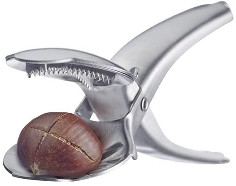 De Luca Pinza Taglia Castagne in Acciaio Inox 18/10 con Doppia Lama A Croce