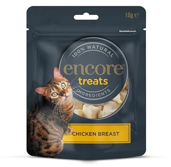 Encore Natural Cat Treats Bag, Chicken in Freeze Dried - 12 x 10g