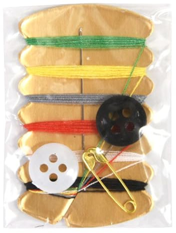 20 Sets Small Simple Handy Travel Sewing Kits Thread Repair Emergencie Kit With With Needle Threads Button Safety Pin Hand Sewing Kit For Beginners Sewing Kit Travel Bulk Thread Repair Kit Kit