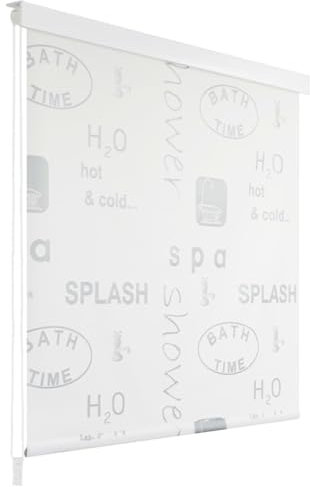 LAPOOH Persiana Enrollable de Ducha 140x240 cm Splash, Estores Enrollables, Cortinas Y Estores Cocina, Estores para Ventanas