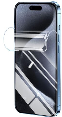 Piniwwe Lot de 2 films de protection d'écran hydrogel pour iPhone 16 en TPU souple transparent HD [non verre]