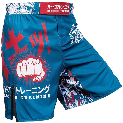 Hardcore Training Pantalones Cortos de Combate Hombre MMA BJJ Kickboxing | Pantalones Cortos de Combate | Hombre | MMA | BJJ | Boxeo | Grappling