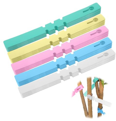 WUSJCOF 100 piezas Etiquetas plantas, Marcadores de plástico para árboles, Jardinería impermeables, resistentes al clima y reutilizables, viveros, semillas y huertos (Multicolor)