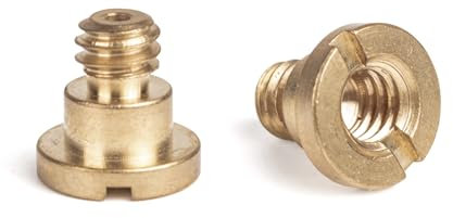 kinokoo 1/4 vite per il montaggio su treppiede per fotocamera/custodia per fotocamera/vite piastra a sgancio rapido -acciaio inossidabile (confezione da 2)