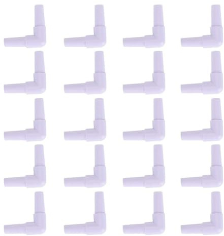 Cikonielf 20pcs Aquarium Airline Tubing Connectors 3 Ways Plastic Air line Tube Connector Air Hose Adapter for 4 mm Fish Tank Air Hose