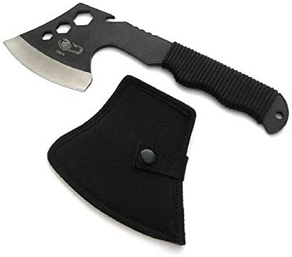 KS-11 Scorpion Wurfaxt AXT Beil Camping Tomahawk Survival Multifunctional Tactical Outdoor Fieldtool, Black