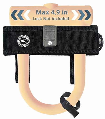 ULAC - Supporto Antifurto U D Regolabile Larghezza Massima 125mm | Compatibile Con Bici Alta Durabilità Leggero 55g | Materiale Nylon Resistente Montaggio Facile Telaio Manubrio Universale