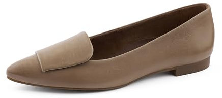 Paul Green Damen SUPER Soft Ballerina, Frauen Slipper,Halbschuhe,Slides,Schlupfschuhe,schluepfschuhe,Loafer,Slip-ons,Hellbraun (Alpaca),40 EU / 6.5 UK