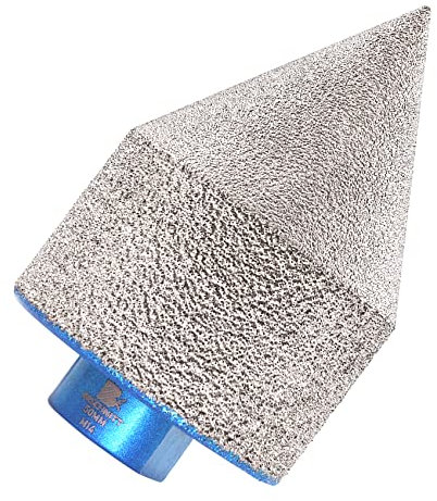 Broca Fresado Diamante 0-50mm - BRSCHNITT Broca de Dedo Diamante para Agrandar Esmerilado Orificios Existentes en Azulejos Porcelana Cerámica Mármol Granito de Piedra M14 Rosca