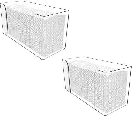 Raucilpy Lot de 2 distributeurs de serviettes en papier, boîte à mouchoirs en acrylique, boîte à mouchoirs, boîte à mouchoirs en papier, distributeur de serviettes en papier, boîte à serviettes en