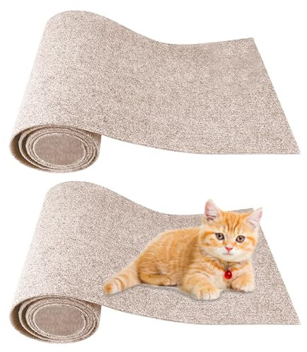 SPORWAY 2 Stück Kratzmatte Katze, Kratzbretter Katze, 40cm*100cm Kratzmatte Katze, Katzenkratzbretter Kratzmatte für Schützt Teppiche und Sofas