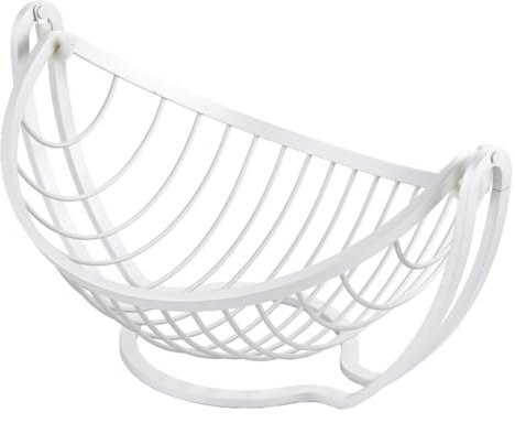 Alexandra House Living Frutero Blanco Aluminio 32 x 25 x 17 cm