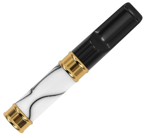 Cigarettfodral marmor återanvändbart rent tjära tobaksfilter med multifiltrering för standardstorlek Ø8 mm cigaretter, tunna cigaretter Ø6 mm och Ø5 mm