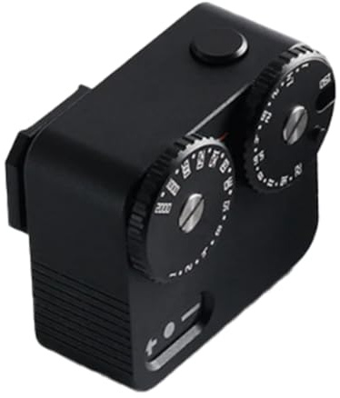 Histeaa Ljusmätare II kall sko för DSLR-film kamera ljusmätare 12 slutartidshastighet fotograferingsdelar (svart)