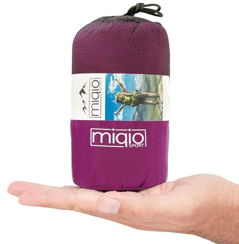 MIQIO Housse de sac de couchage 2 en 1 et drap de voyage léger XL