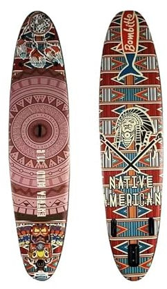 AD-BCrbgen Colour Printed Inflatable Surfboard Water Ski Inflatable Stand Up Paddleboard Outdoor Sports Waveboards
