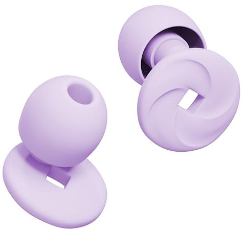 Tapones para los Oidos para Dormir - Tapones Oidos Concierto Tapones Oidos Natacion - Antironquidos para Dormir - Tapones cancelacion Ruido Silicona Reutilizables Protectores (Malva, talla única)