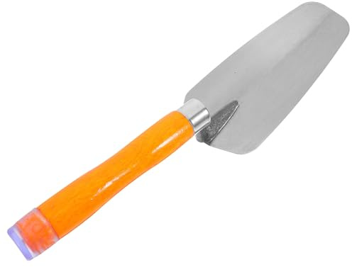 DECOMELODY Llana de Enyesar de Acero Inoxidable con Mango Ergonómico Tamaño Mediano Herramienta Manual para Enlucido Alisado de Paneles de Yeso y Colocación de Ladrillos en Construcción y