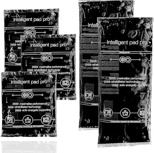 5 Stück - Kühlpads Gel schwarz, MADE IN GERMANY - Klein & groß - Kühl & Kaltkompresse - Wärmekissen & Kühlpacks - Kühlkissen - für Weisheitszahn, Schmerzen & Fieber - Kinder & Erwachsene