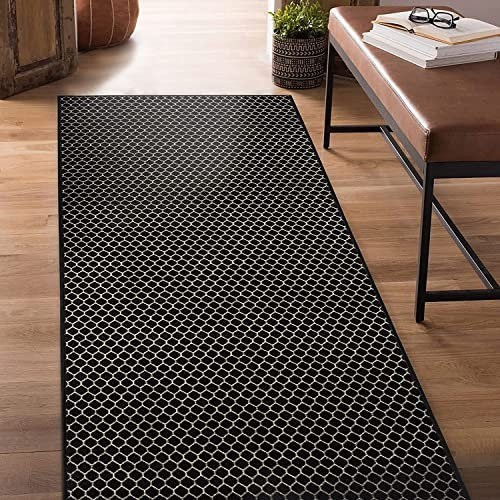 Floordirekt Teppichläufer Dundalk | Feinschlingen Teppich mit Muster | Läufer für Küche, Flur & Wohnraum | Rundum gekettelt (80 x 300 cm)