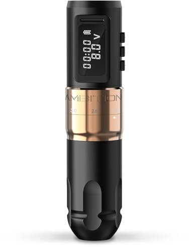 Ambition MARS-U Maquina de Tatuar Rotativa Inalámbrica 6 Ajustes 2.2-4.2mm, Batería 1800mAh y Motor sin Núcleo en Pluma para Profesionales