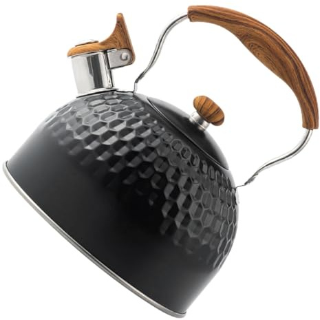 Cabilock Hervidor Inoxidable Silbato Para Cocina De Inducción y Gas Grande y Mango Ergonómico y De Limpiar