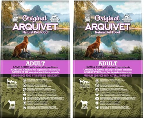 Arquivet Original Adult 3 Kg- Pienso para Perros Adultos - Cordero y Arroz, 1 Unidad (Paquete de 2)