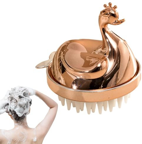 Haar-Kopfhaut-Massagegerät, Shampoo-Bürste – weiches Silikon-Shampoo-Peeling-Bürste zum Reinigen – Kopfhautmassagegerät – abnehmbares Peeling-Haar, Duschkamm für Männer und Frauen