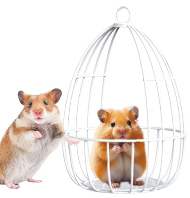 Tktouci Chinchilla Hammock | Iron Wire Mesh Hamster Toys | Nest House Cage for Sleeping Swing Hiding Guinea Dwarf Rabbits Sugar Glider Squirrel Training Small Pets