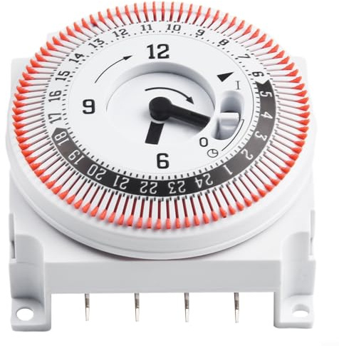 Interruttore meccanico 24 ore timer pannello dispositivo di temporizzazione industriale con valutazione 16A 250V per applicazioni di orologi da parete per casa e giardino