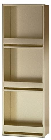 Cubeta de almacenamiento empotrable de acero inoxidable impermeable para baño, cocina y dormitorio, ahorro de espacio, no requiere instalación de azulejos
