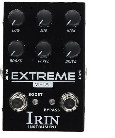 Overdrive distortion gitarrpedal IRIN med tio segment EQ för elgitarrförstärkare och kontrollton och volym (A)