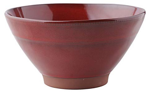 XCXDX Scodella in Ceramica Rossa, Grande Insalatiera, Scodella per Cereali, 1000 Ml