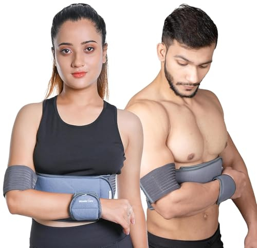 WC shoulder support brace arm slings shoulder immobilizer, youth shoulder brace- Shoulder stabilizer Compression Brace rotator cuff surgery sling, left-right arm sling-Size4 (41-45) inches