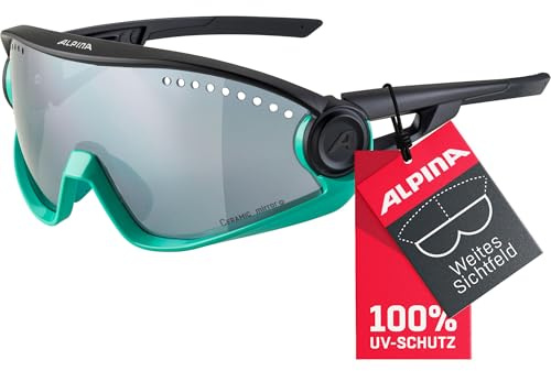 ALPINA 5W1NG Sportbrille, turquise-black matt, One Size