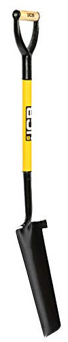 JCB Bêche de greffage à Lame 400 x 180/110 mm – Style Newcastle – Drain Master – Forgé Solide Professionnel, Long Manche, Outils de Chantier et de Jardinage – pour rénovation de la Maison