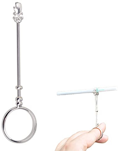 Anello Portasigaretta, Anello Per Sigaretta, Anello Porta Sigarette, Portasigarette Anello, Sigarette a mani libere per prevenire l'ingiallimento delle dita, per liberare le mani,7.5 cm