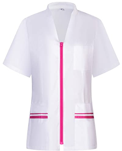 Misemiya - Nettoyage et entretien Femme - Vêtements de travail et uniformes Femme - Vêtements médicals 712 - Medium, Rose 22
