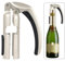 Apribottiglie per champagne, spumante e sughero, apribottiglie per bottiglie di vino, per cucina, professionale, per aprire bottiglie di vino frizzante (argento)
